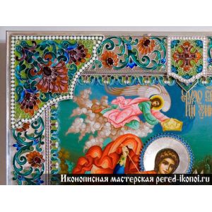 Ювелирная икона Георгия Победоносца Ювелирная икона Георгия Победоносца