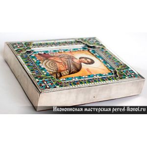 Ювелирная икона Георгия Победоносца Ювелирная икона Георгия Победоносца