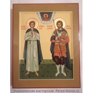 Икона Артемий Веркольский и Артемий Антиохийский